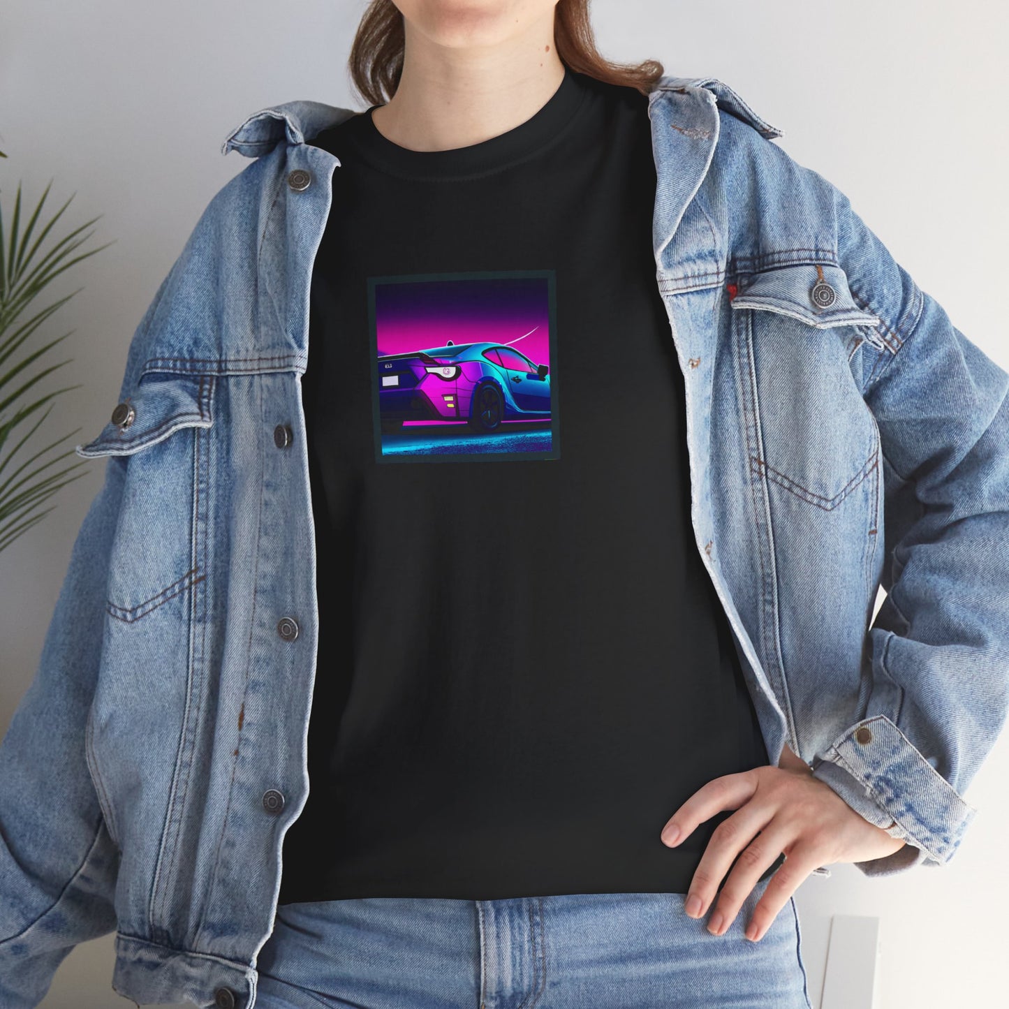 Sleek JDM Midnight Nights Coupe Synthwave T-Shirt