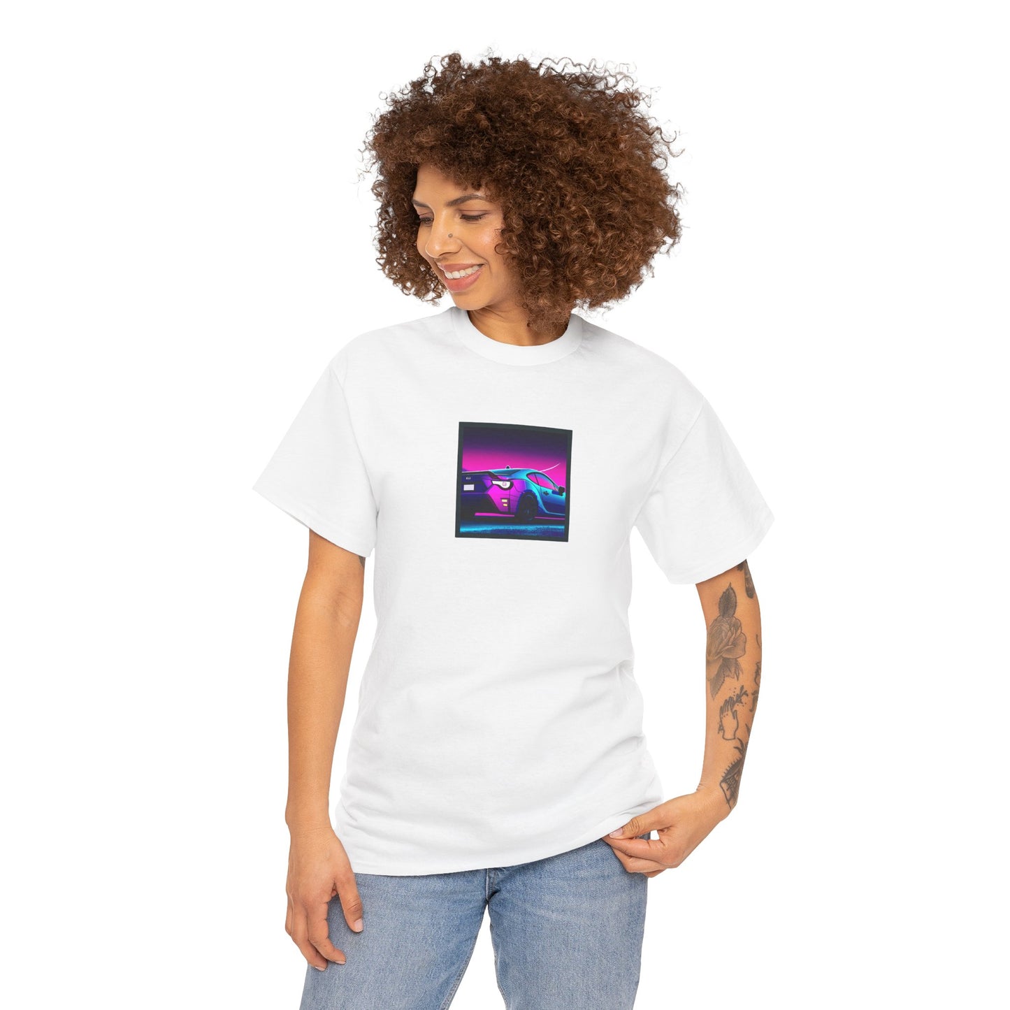 Sleek JDM Midnight Nights Coupe Synthwave T-Shirt