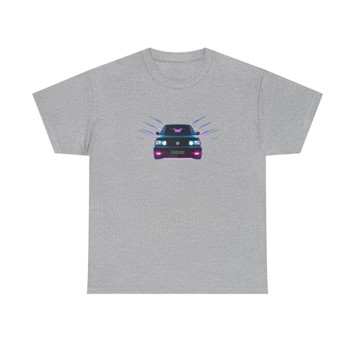 Retro Revival: Synthwave Tribute Hatchback T-Shirt