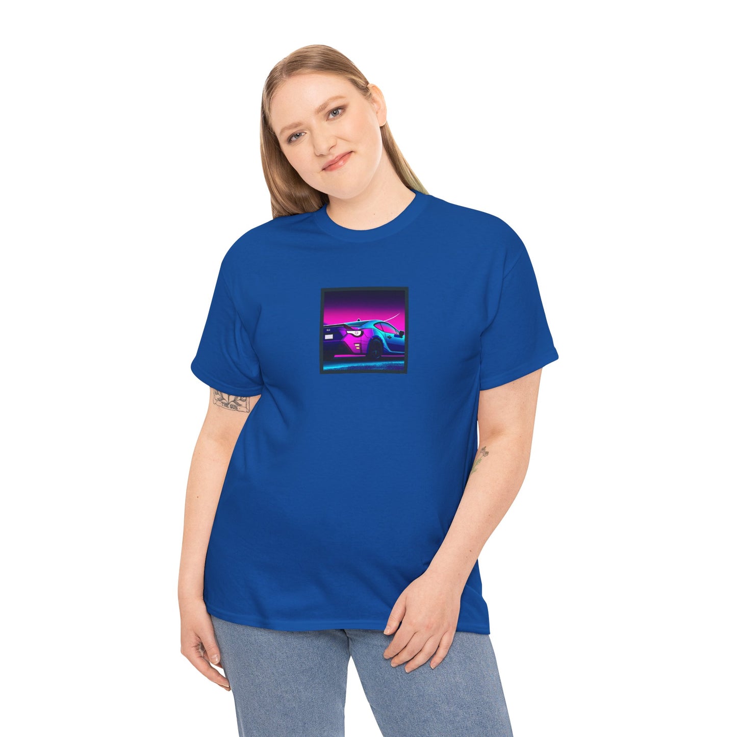 Sleek JDM Midnight Nights Coupe Synthwave T-Shirt