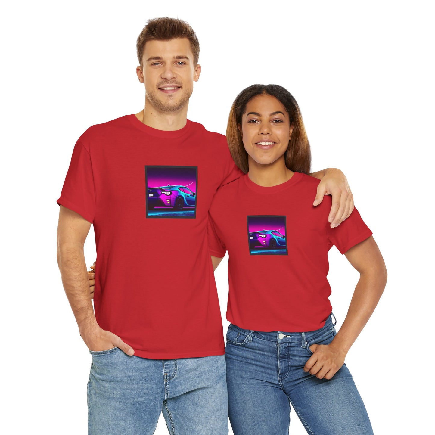 Sleek JDM Midnight Nights Coupe Synthwave T-Shirt