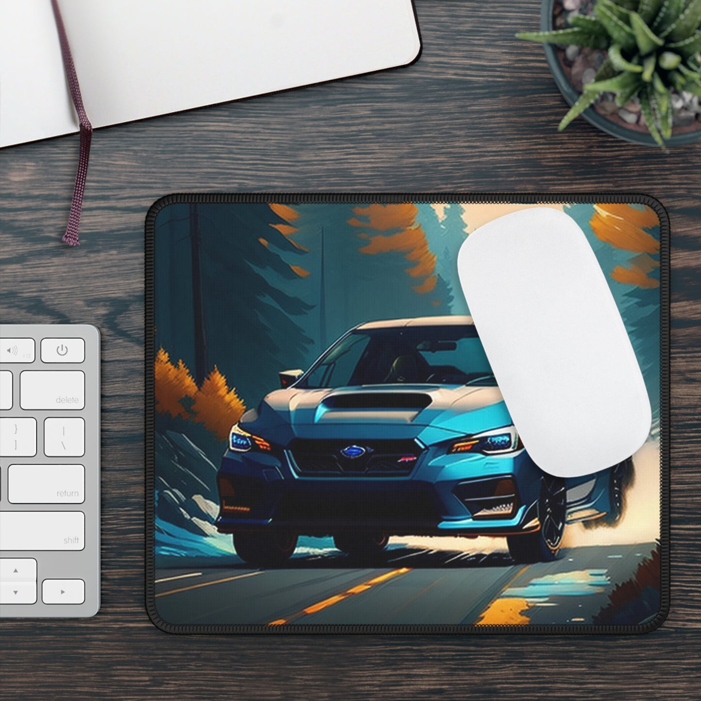 Afternoon Forest Run Non-Slip Gaming Mouse Pad