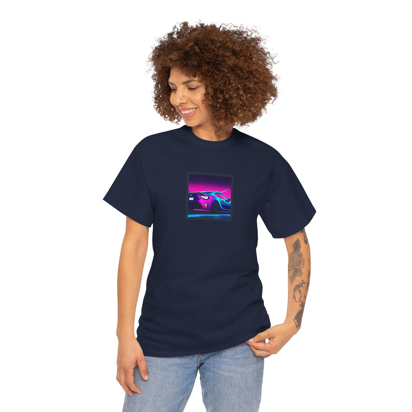 Sleek JDM Midnight Nights Coupe Synthwave T-Shirt