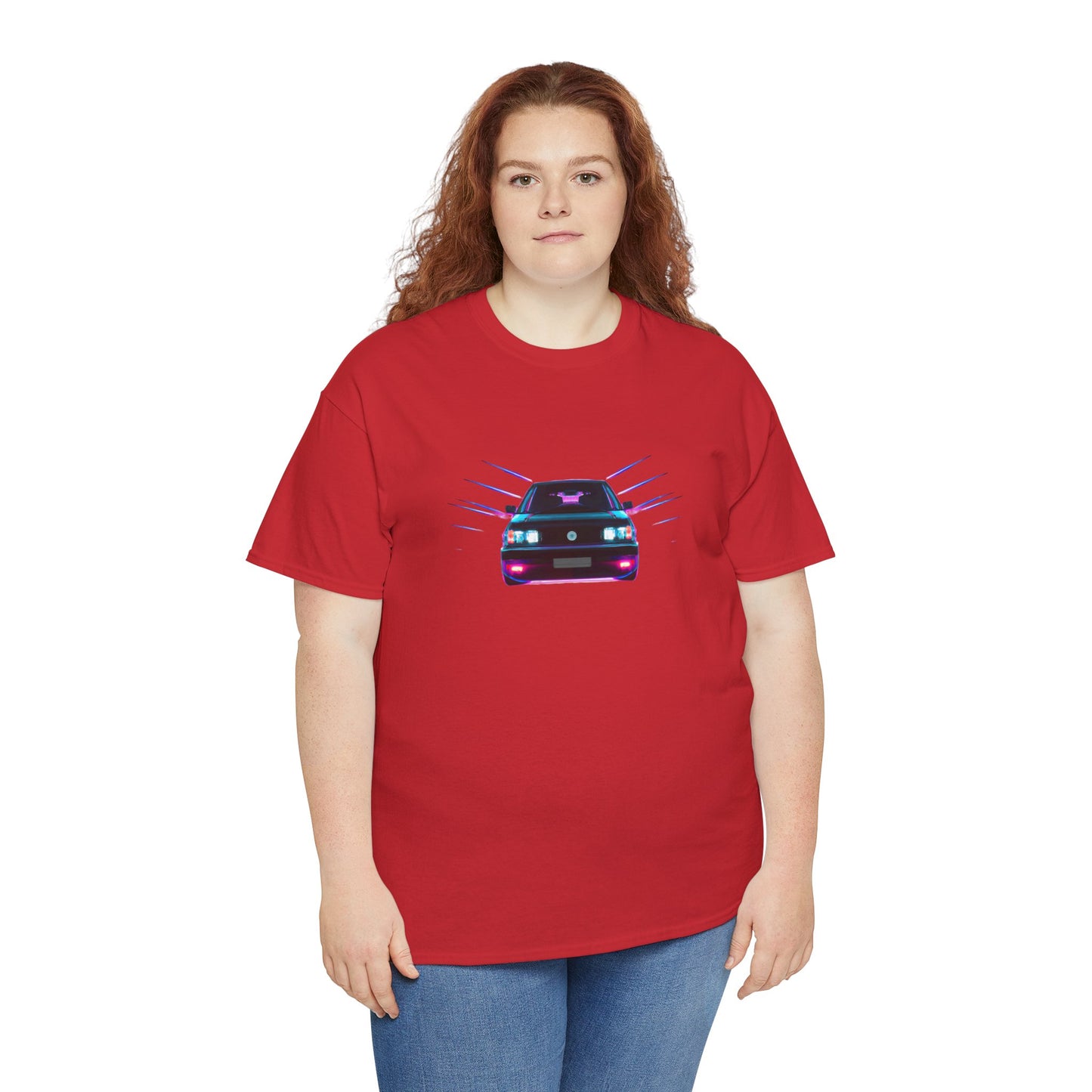 Retro Revival: Synthwave Tribute Hatchback T-Shirt