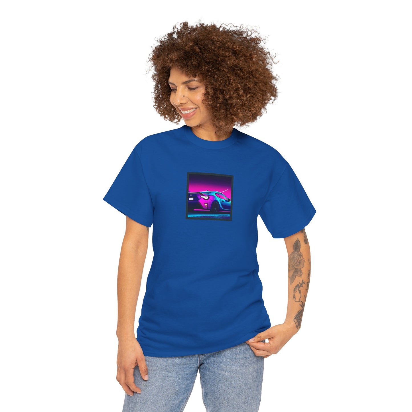 Sleek JDM Midnight Nights Coupe Synthwave T-Shirt