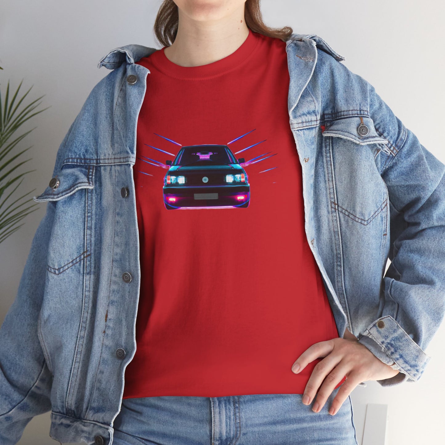 Retro Revival: Synthwave Tribute Hatchback T-Shirt