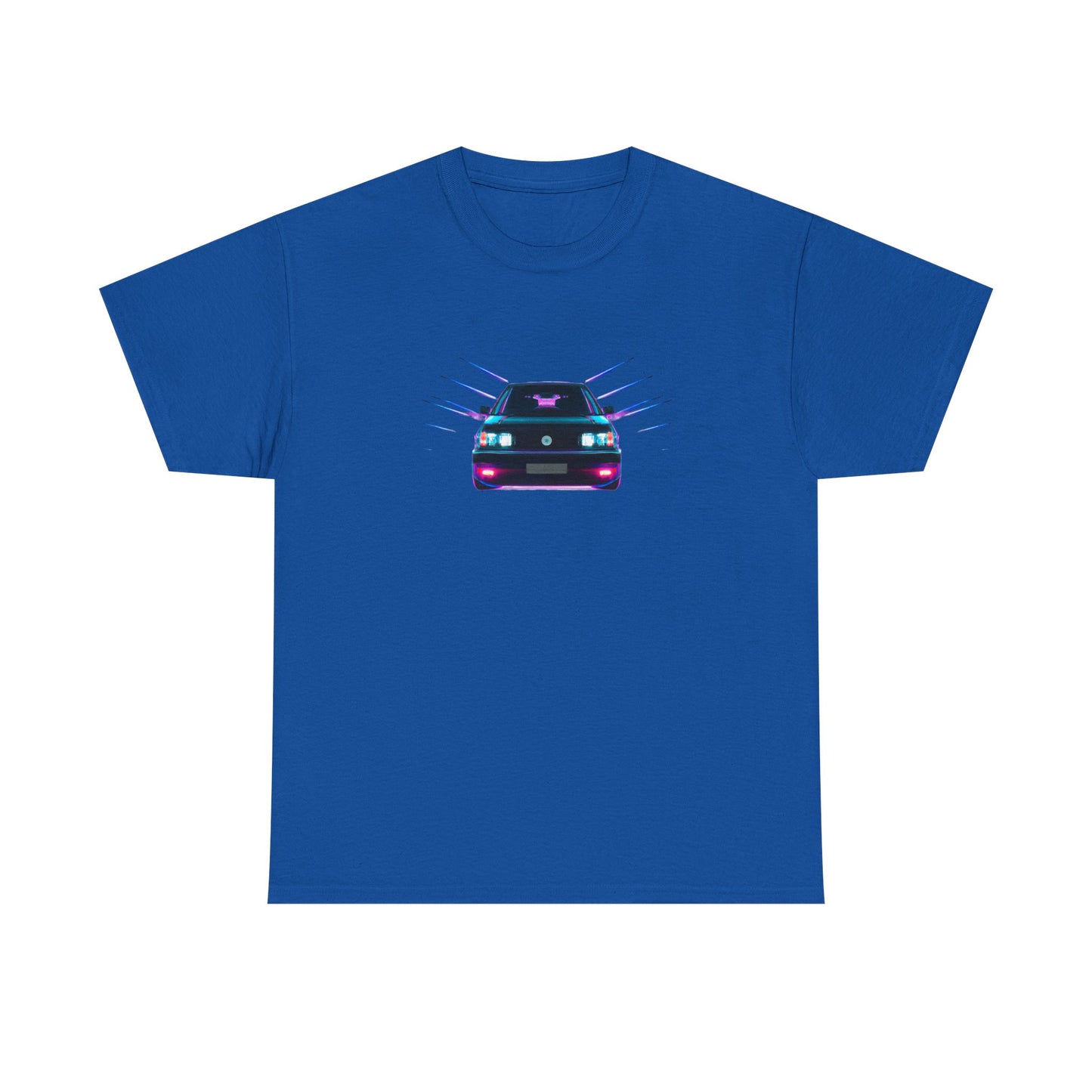 Retro Revival: Synthwave Tribute Hatchback T-Shirt