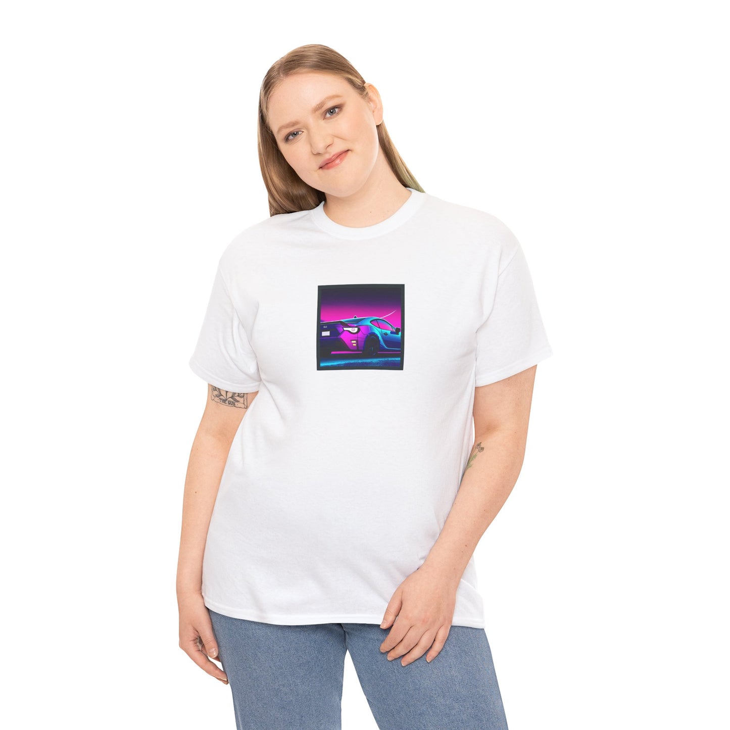 Sleek JDM Midnight Nights Coupe Synthwave T-Shirt