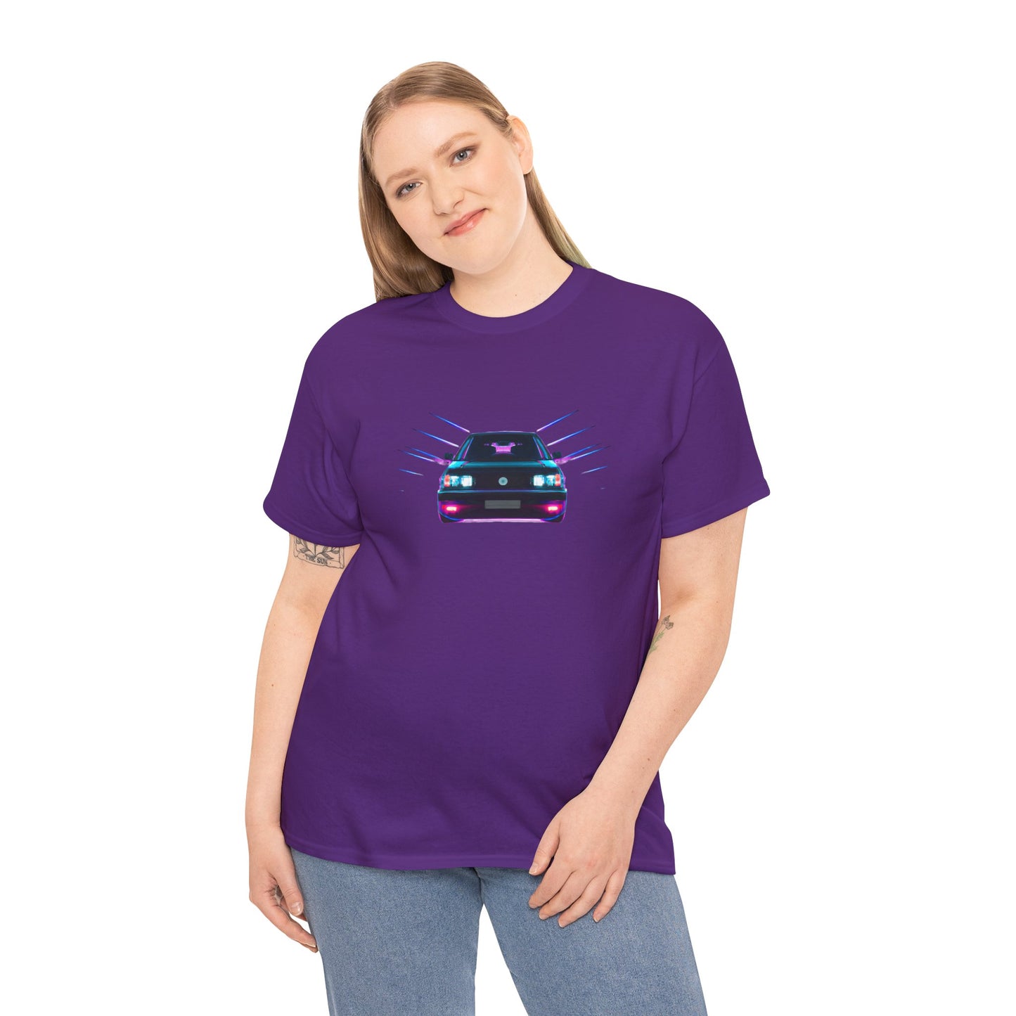 Retro Revival: Synthwave Tribute Hatchback T-Shirt