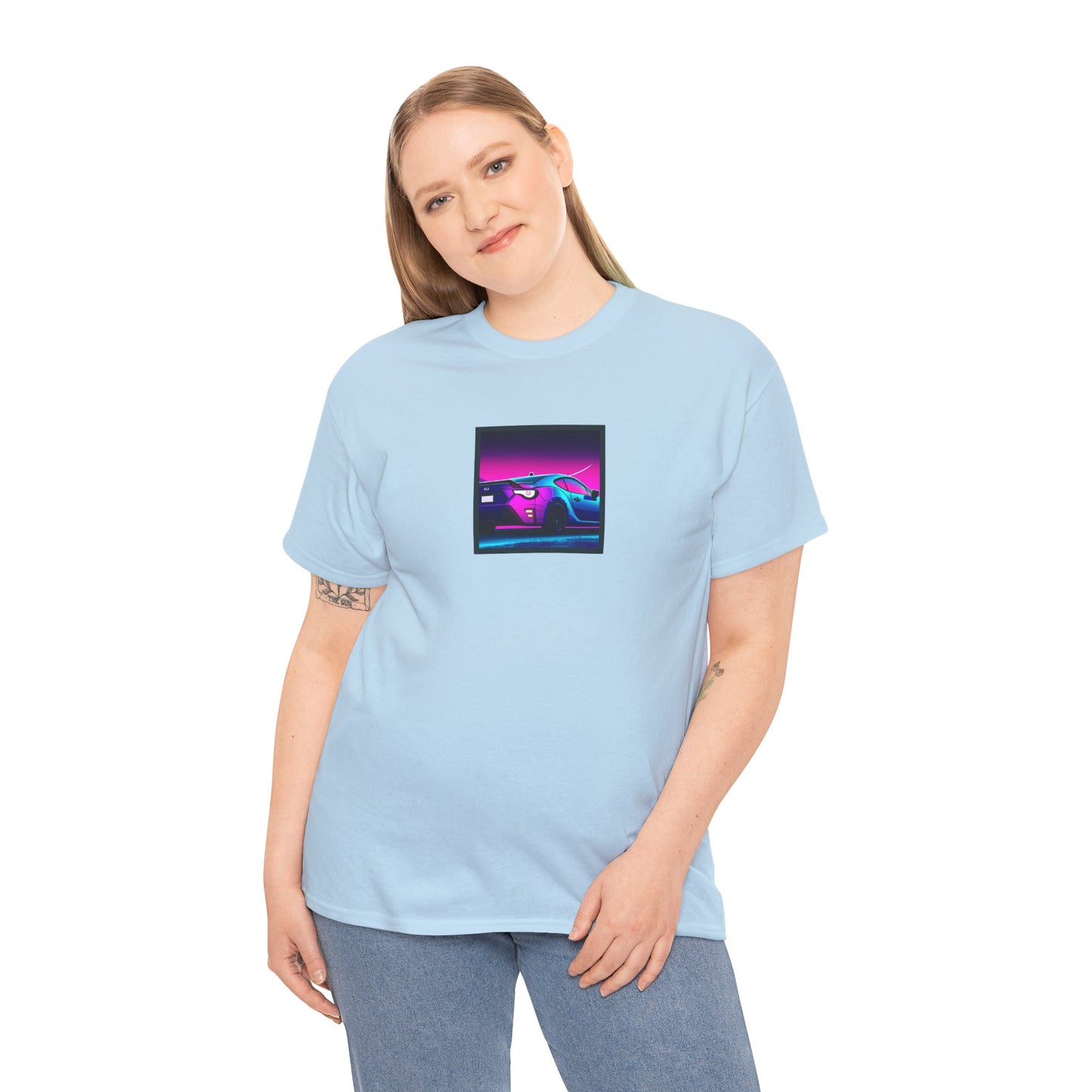 Sleek JDM Midnight Nights Coupe Synthwave T-Shirt