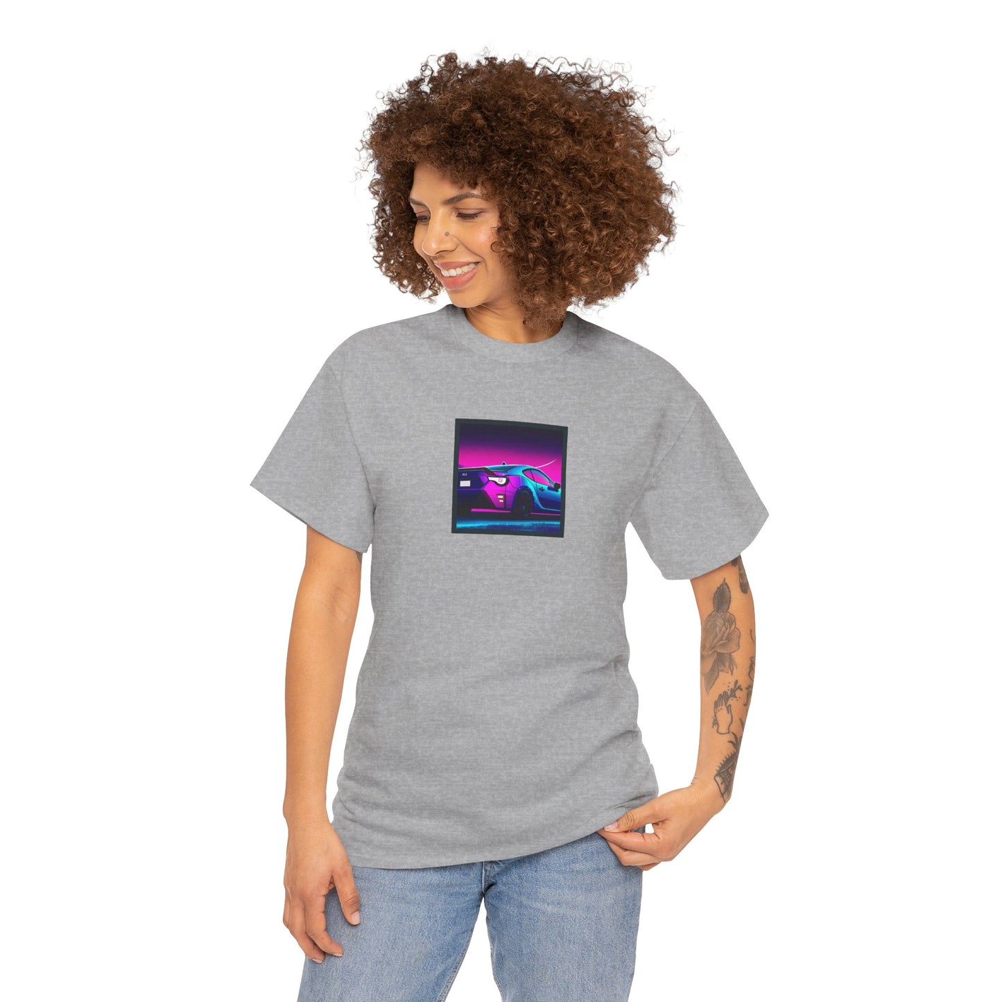 Sleek JDM Midnight Nights Coupe Synthwave T-Shirt