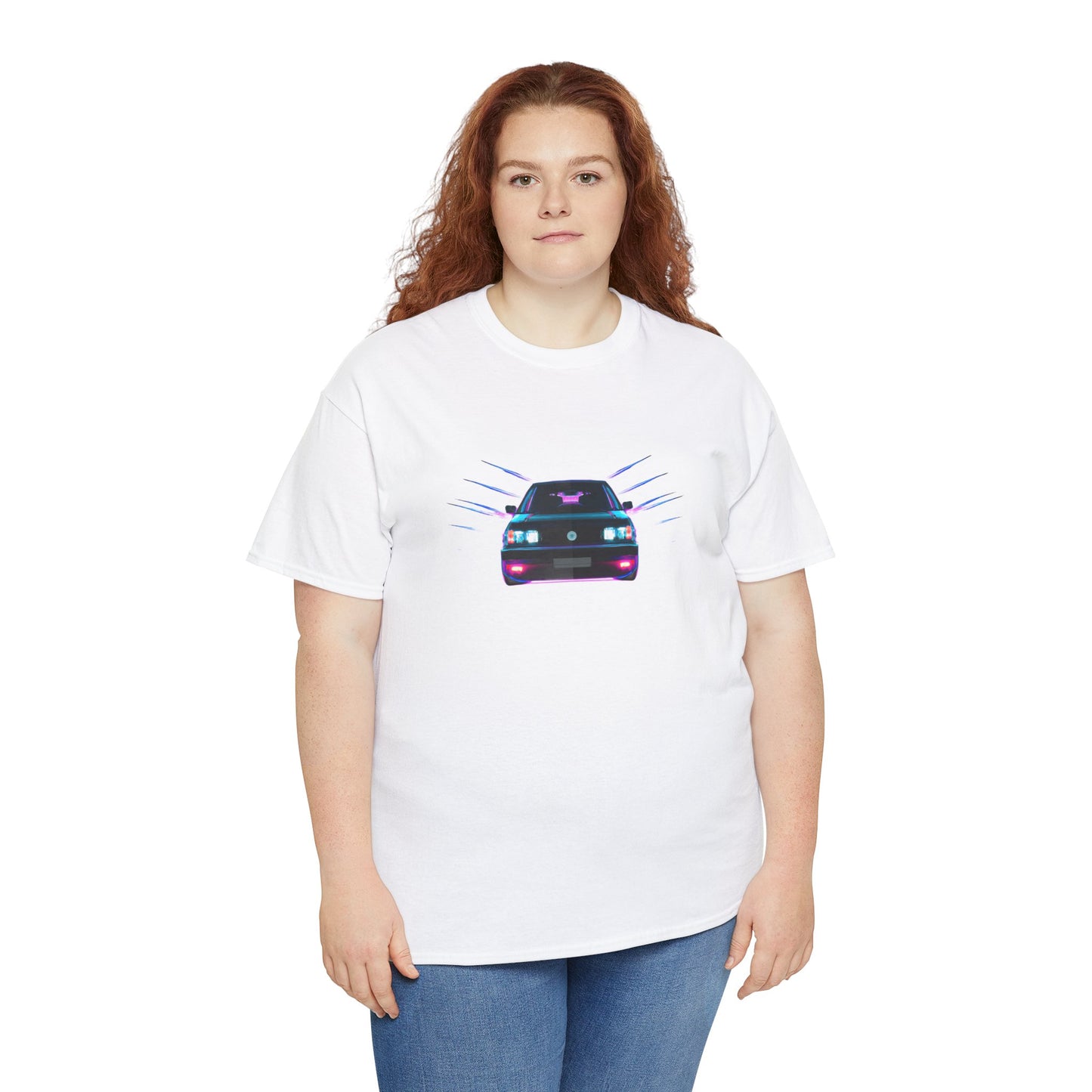 Retro Revival: Synthwave Tribute Hatchback T-Shirt