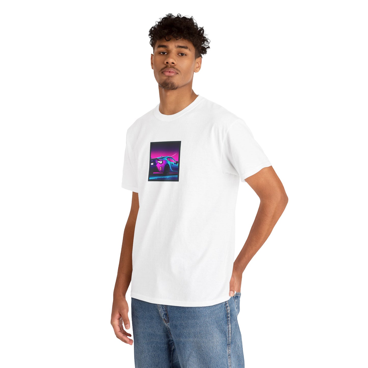 Sleek JDM Midnight Nights Coupe Synthwave T-Shirt