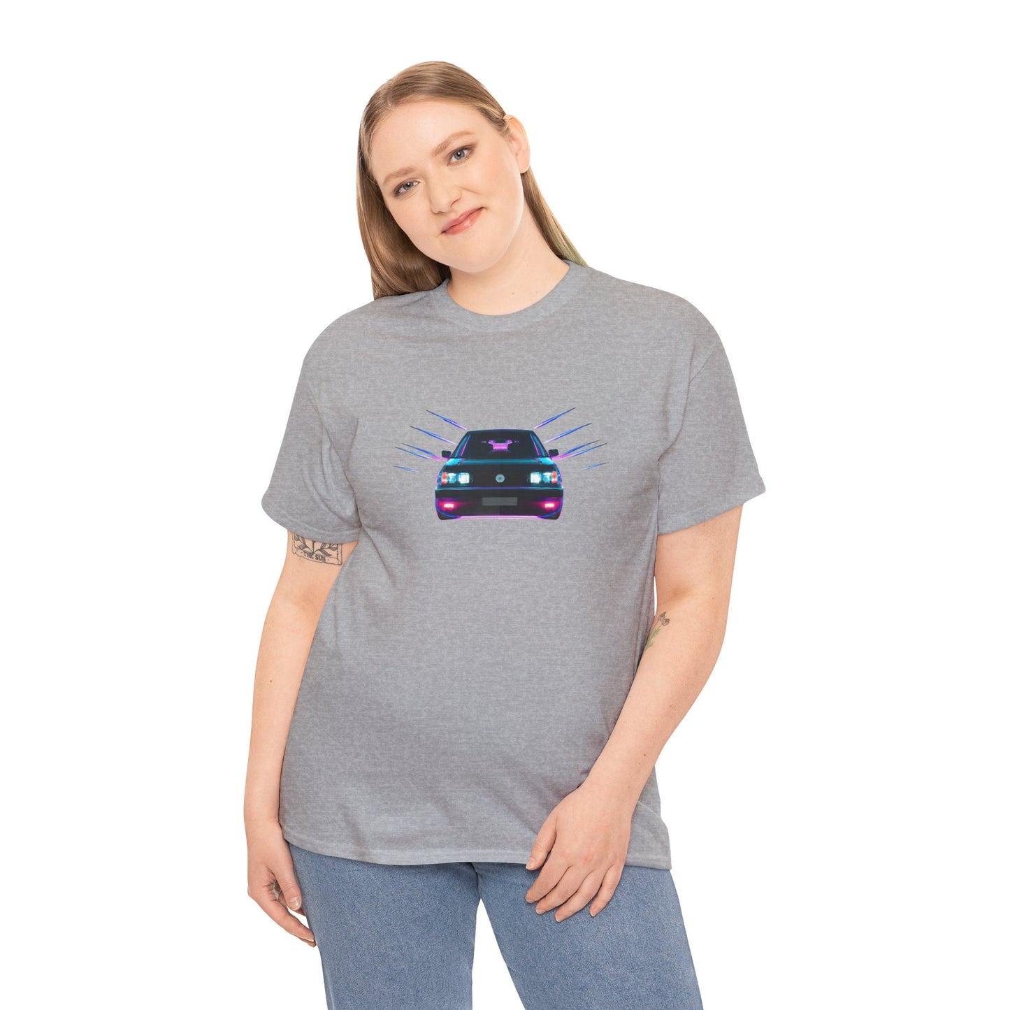 Retro Revival: Synthwave Tribute Hatchback T-Shirt