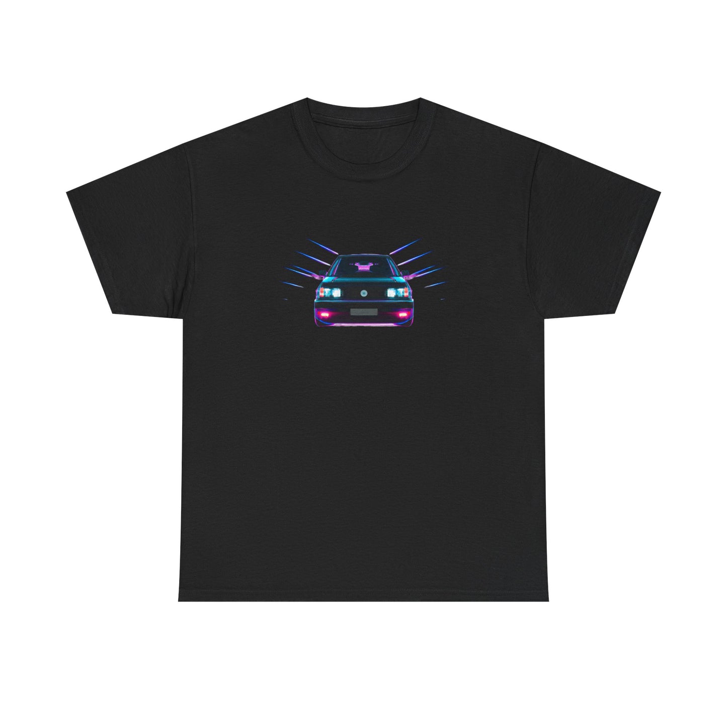 Retro Revival: Synthwave Tribute Hatchback T-Shirt