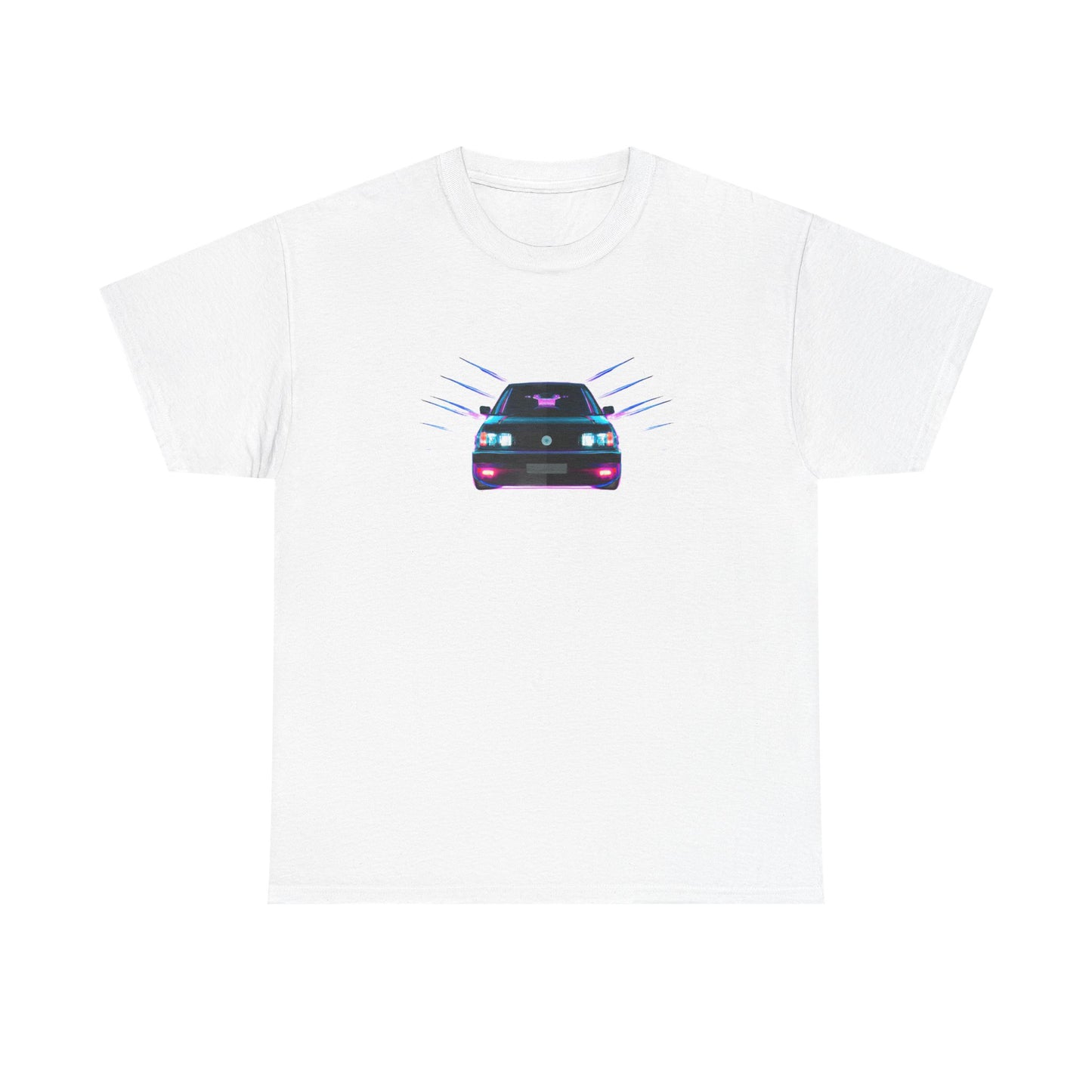 Retro Revival: Synthwave Tribute Hatchback T-Shirt