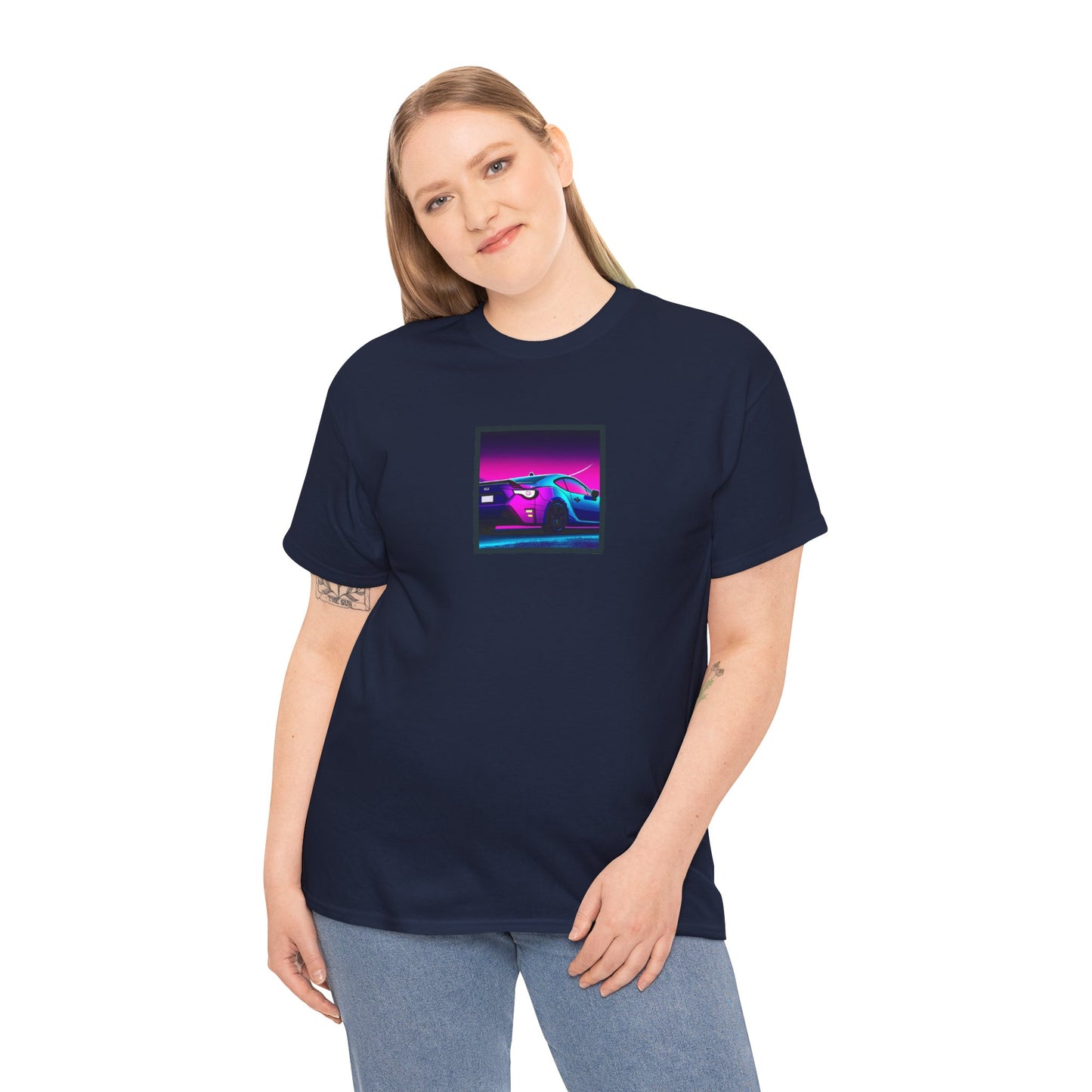 Sleek JDM Midnight Nights Coupe Synthwave T-Shirt