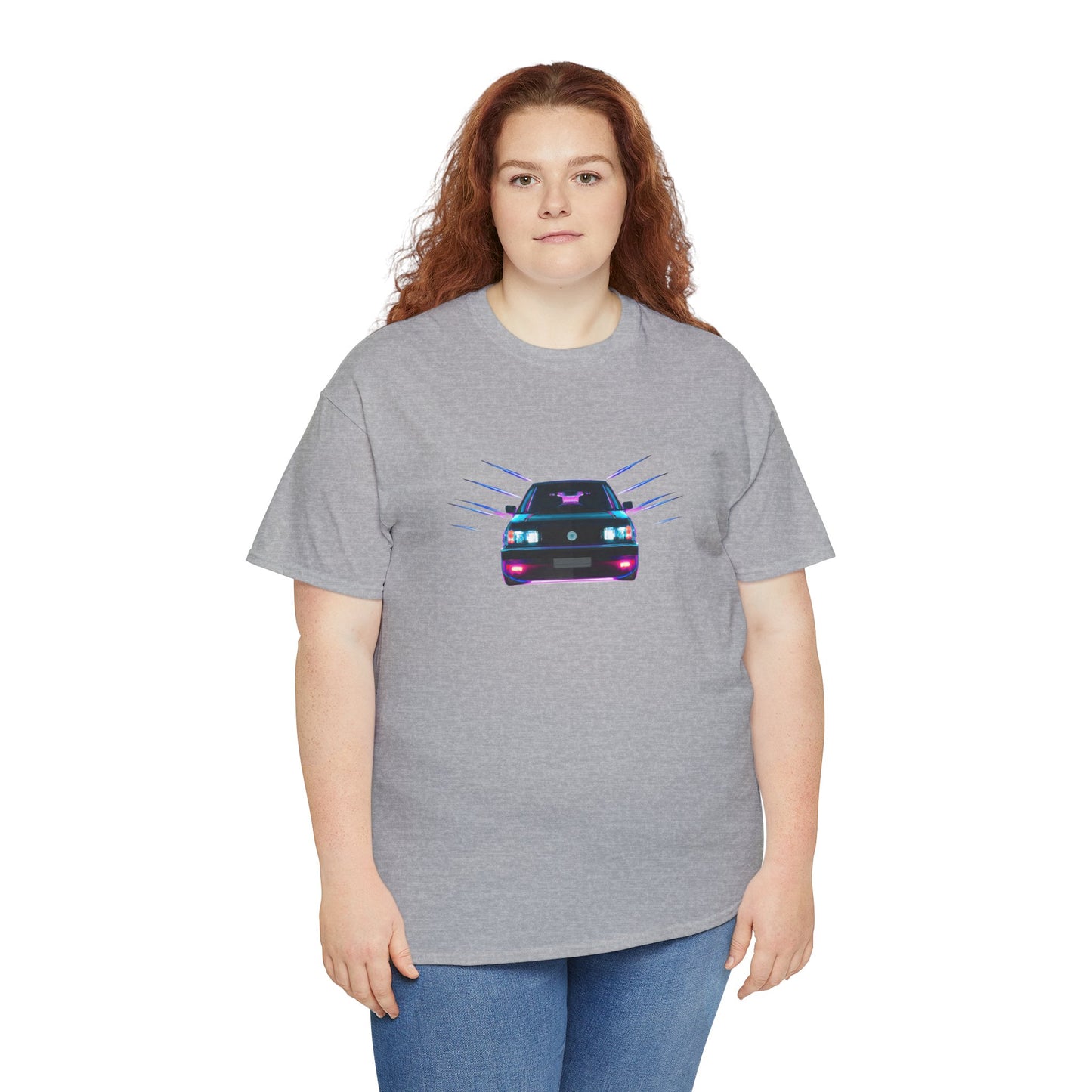 Retro Revival: Synthwave Tribute Hatchback T-Shirt