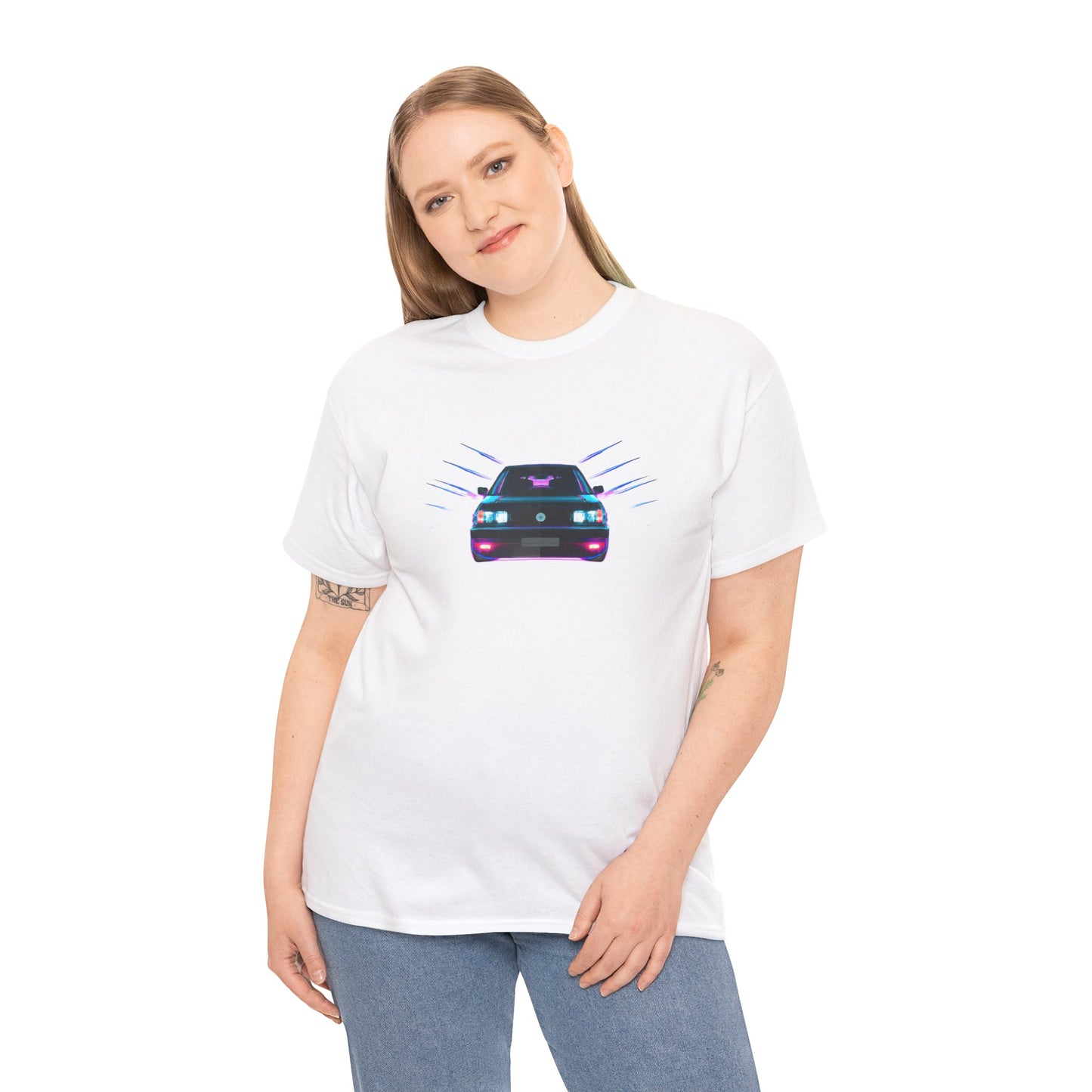 Retro Revival: Synthwave Tribute Hatchback T-Shirt