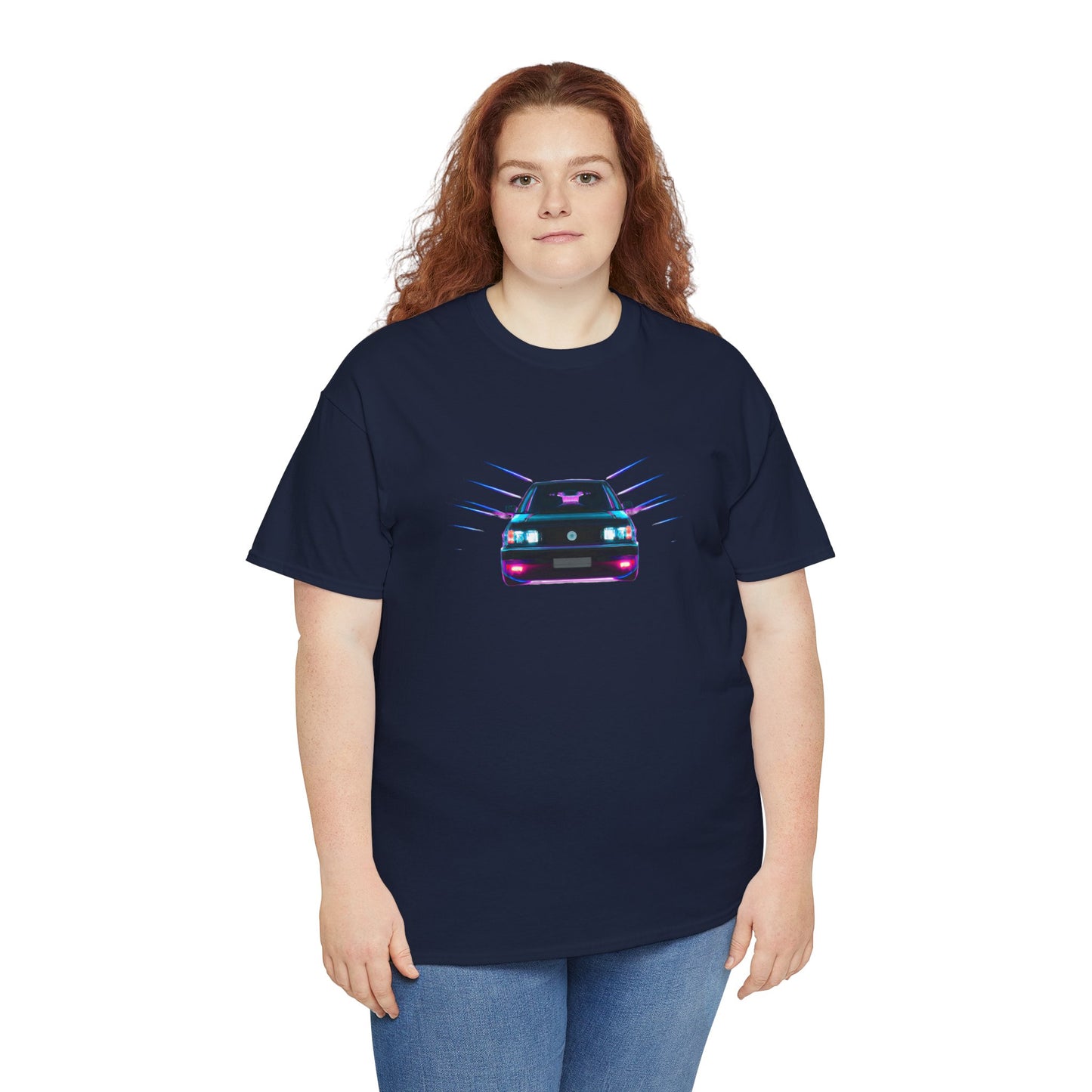 Retro Revival: Synthwave Tribute Hatchback T-Shirt