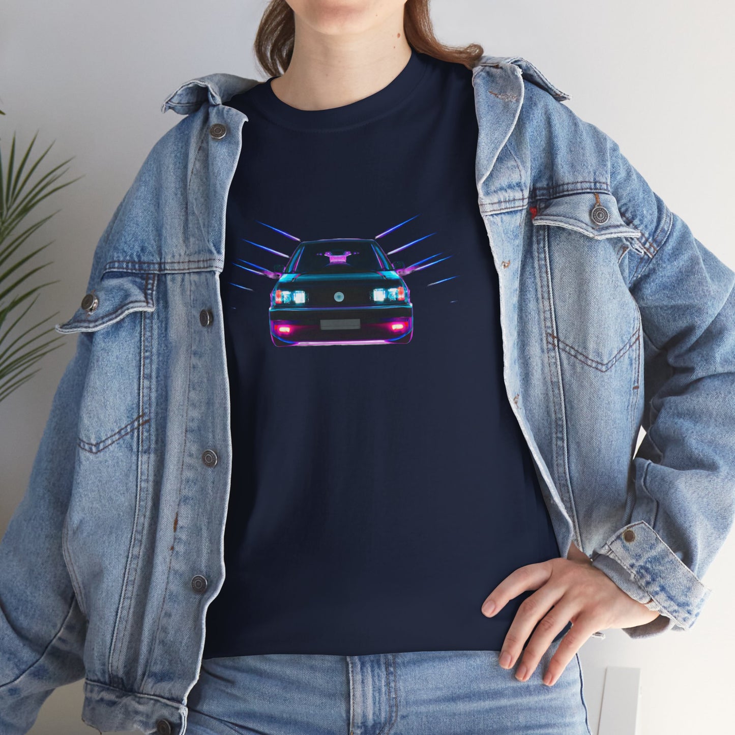 Retro Revival: Synthwave Tribute Hatchback T-Shirt