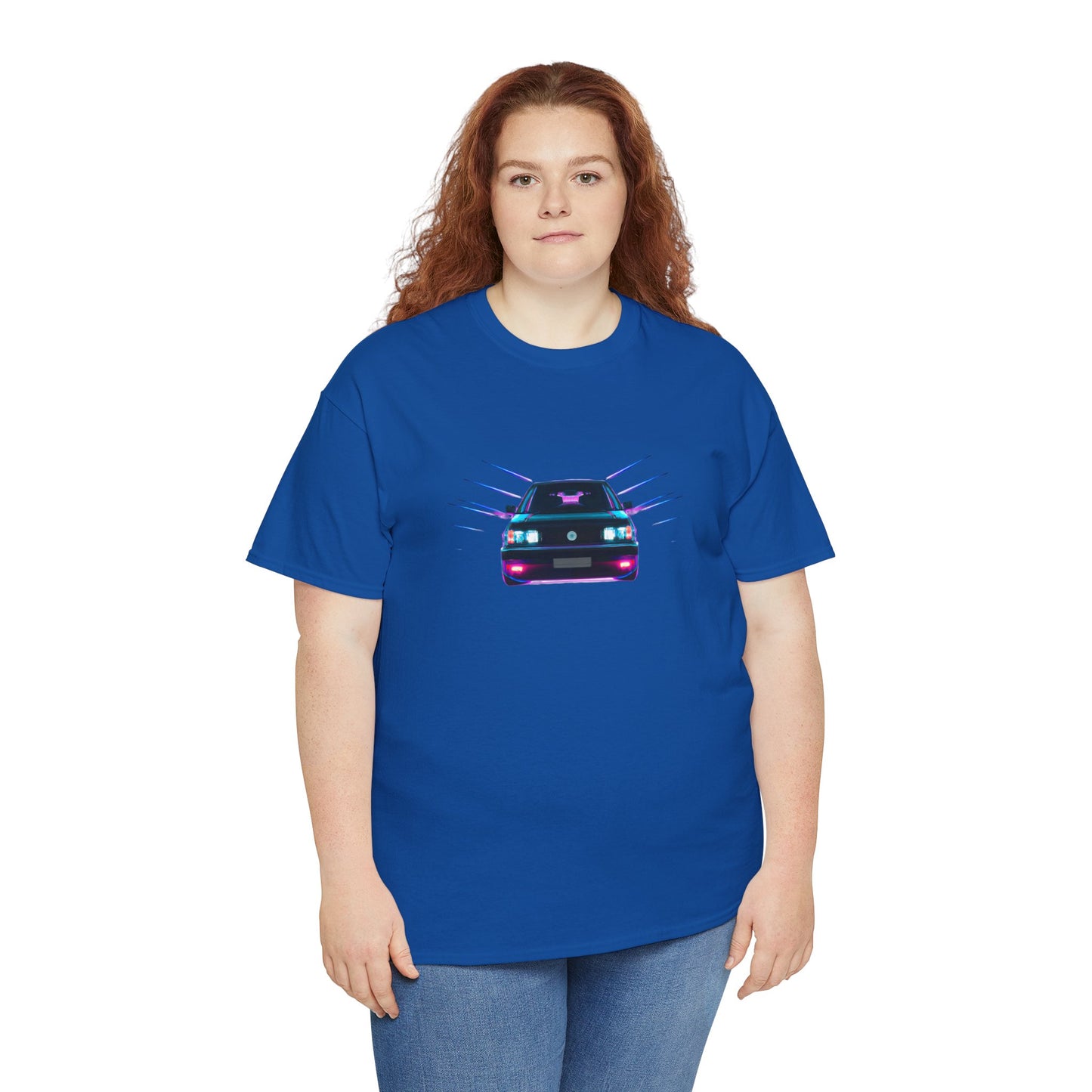 Retro Revival: Synthwave Tribute Hatchback T-Shirt