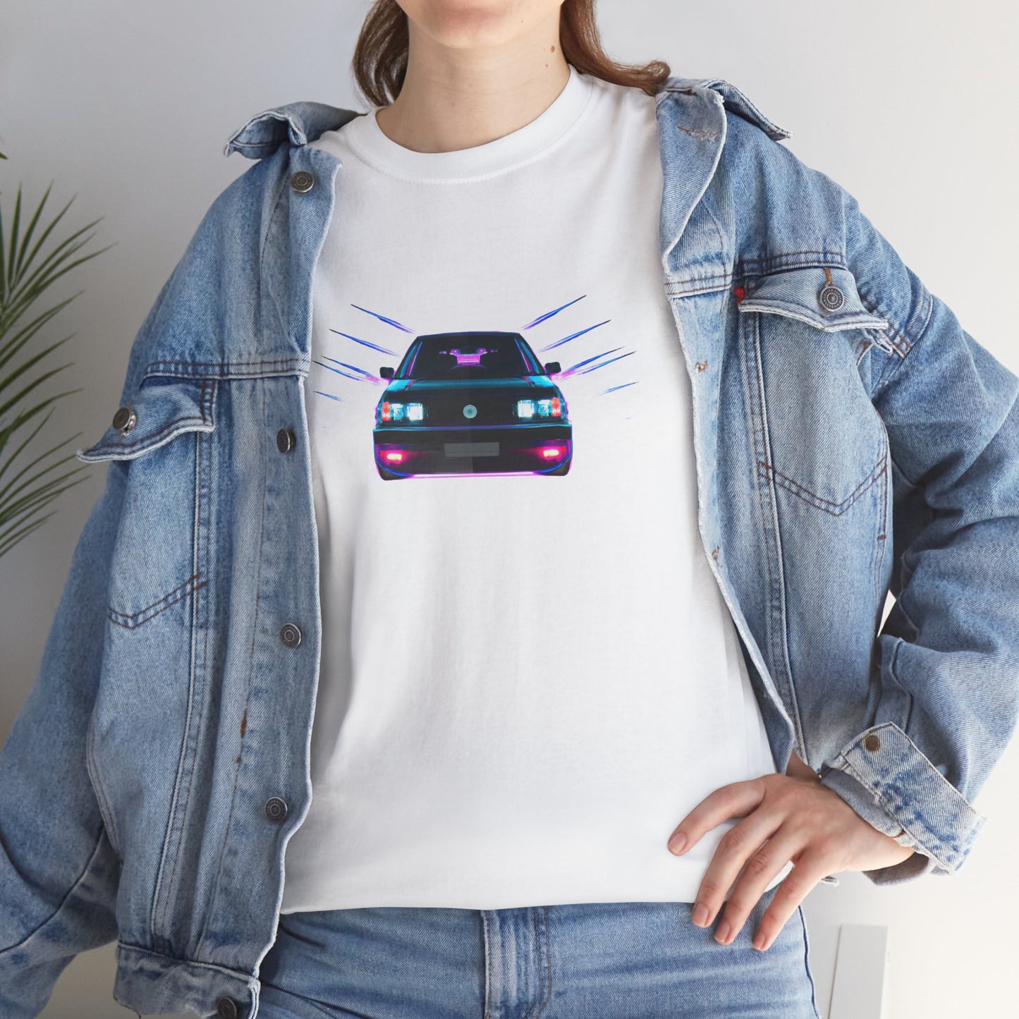 Retro Revival: Synthwave Tribute Hatchback T-Shirt