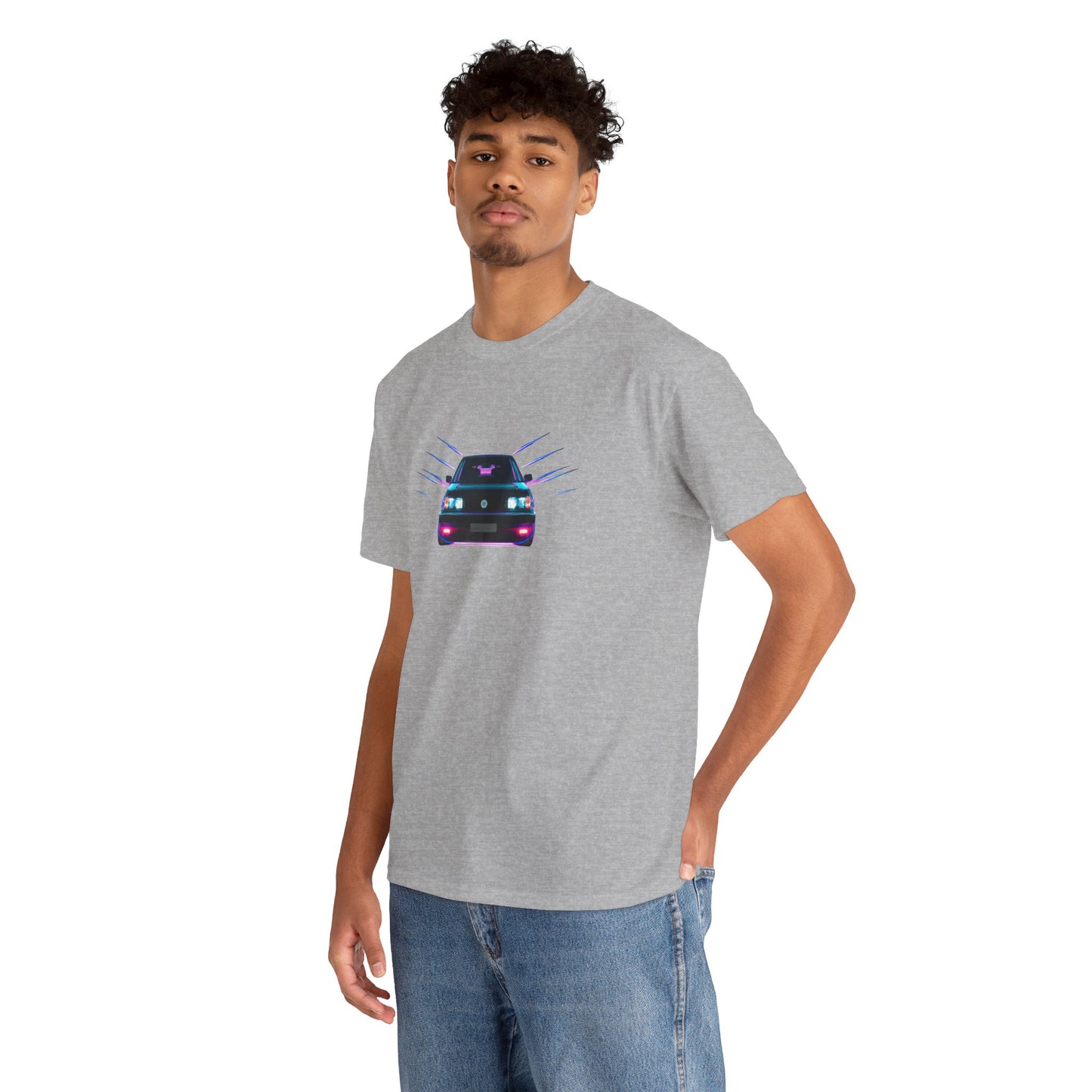 Retro Revival: Synthwave Tribute Hatchback T-Shirt