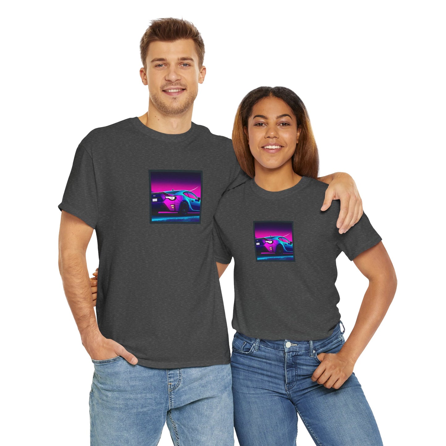 Sleek JDM Midnight Nights Coupe Synthwave T-Shirt