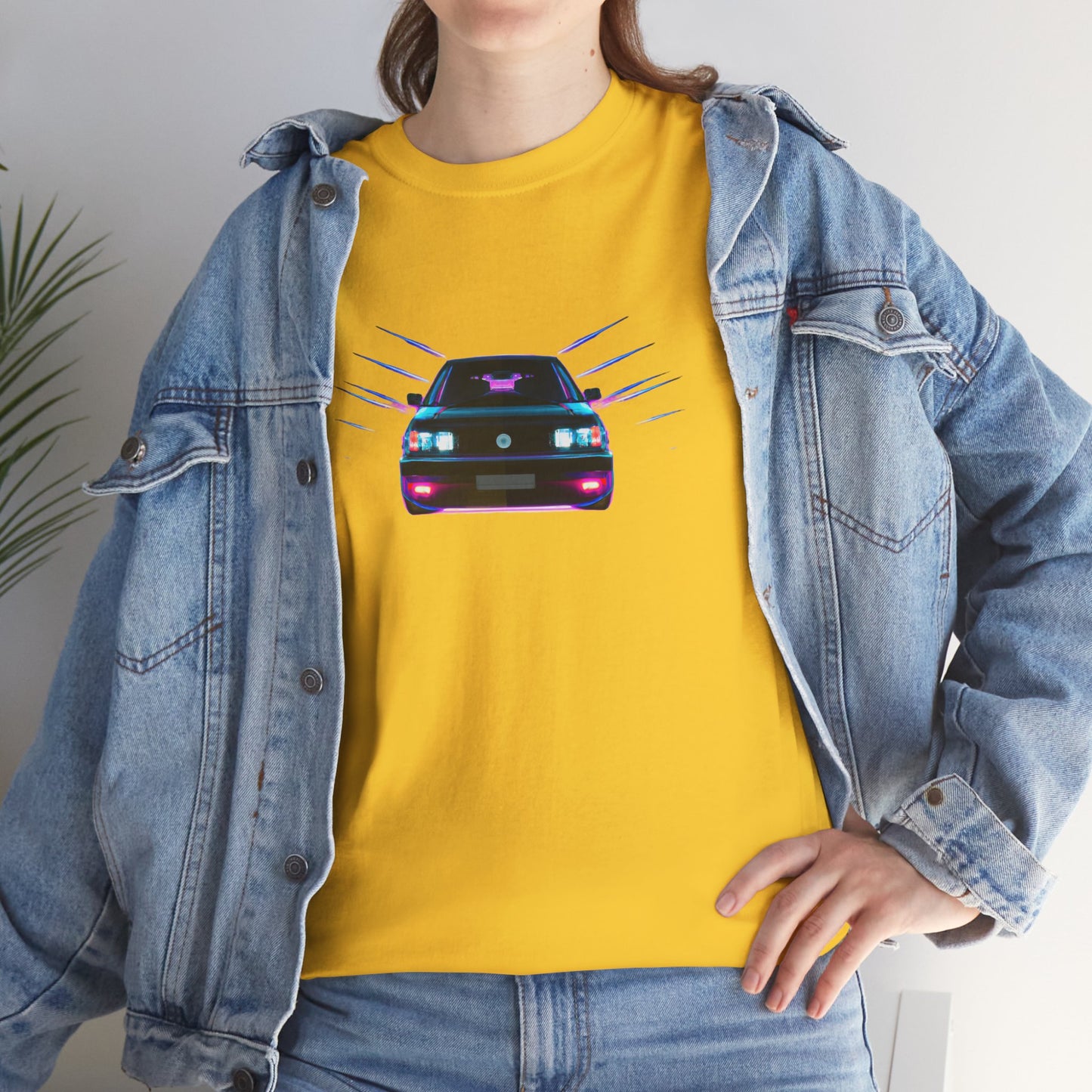 Retro Revival: Synthwave Tribute Hatchback T-Shirt