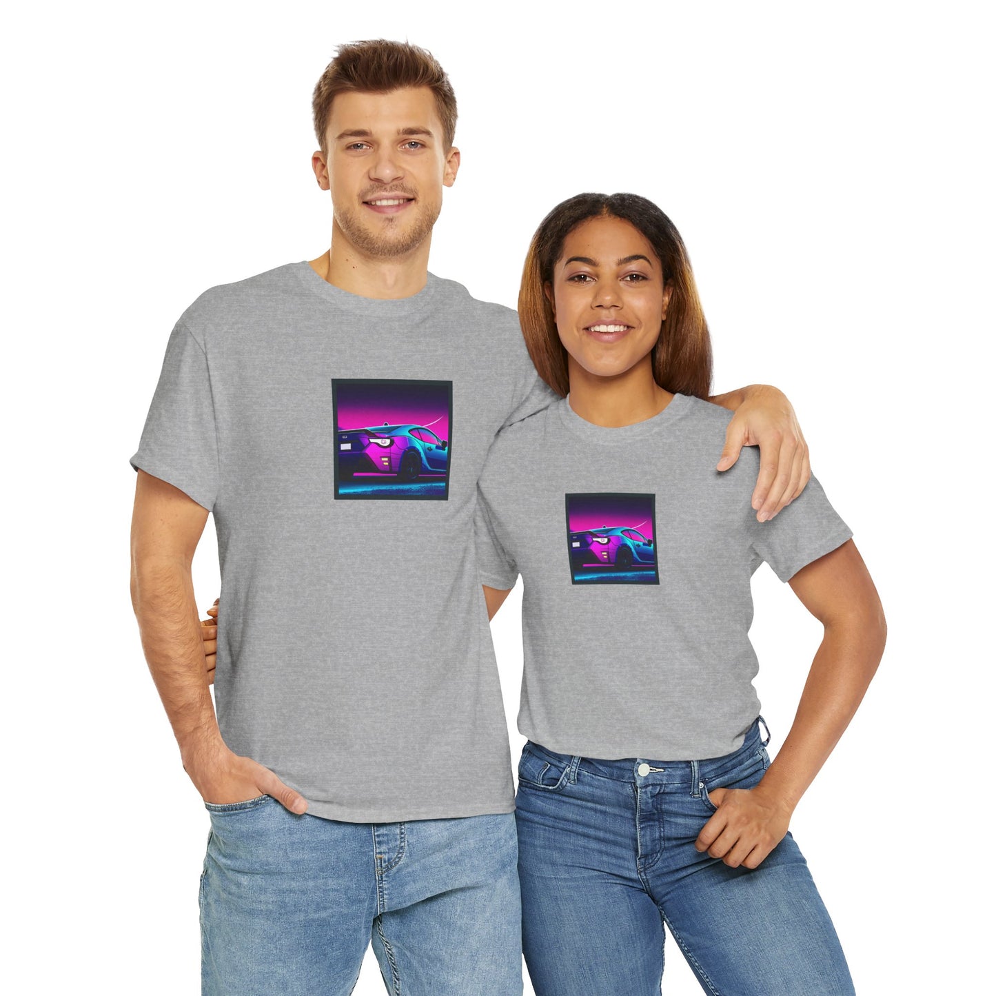 Sleek JDM Midnight Nights Coupe Synthwave T-Shirt